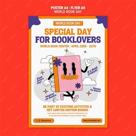 Free Psd World Book Day Poster Template