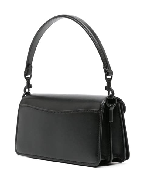 Coach Tabby 20 Leather Shoulder Bag Black Farfetch