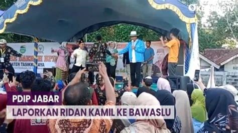 Diduga Langgar Aturan Kampanye PDIP Jabar Laporkan Ridwan Kamil Ke