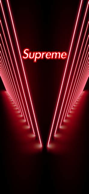 Supreme Neon Phone Wallpaper Red Heroscreen Wallpapers