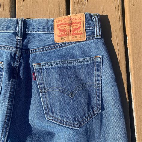 Vintage Levis 505 Faded Wash Denim Jeans Size 31x34 Etsy