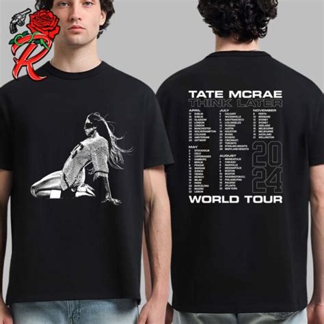 Tate Mcrae Think Later World Tour 2024 Tour Schedule Two Sides Print