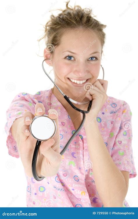 Beautiful Nurse Stock Photo Image Of Help Student Exam 729550