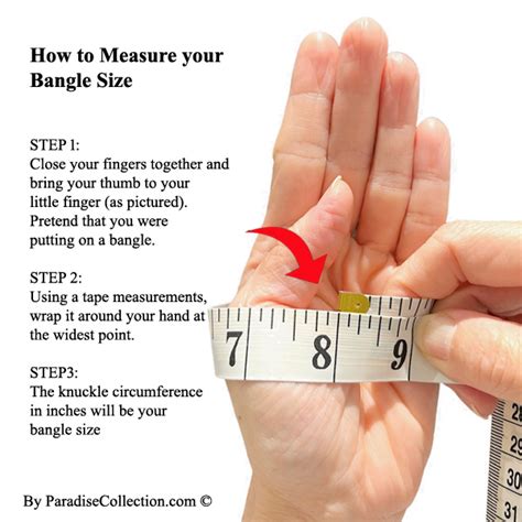 How To Measure Your Bangle Size