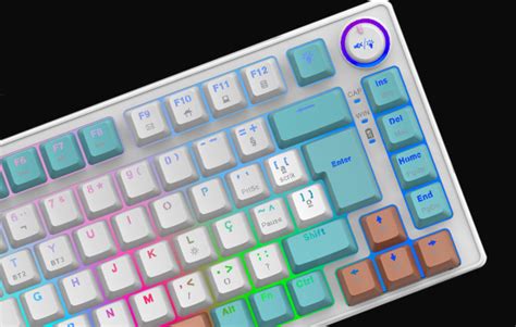 Teclado Gamer Superframe Ribbon Rgb Switch Red Abnt Hot Swap Fio White Green