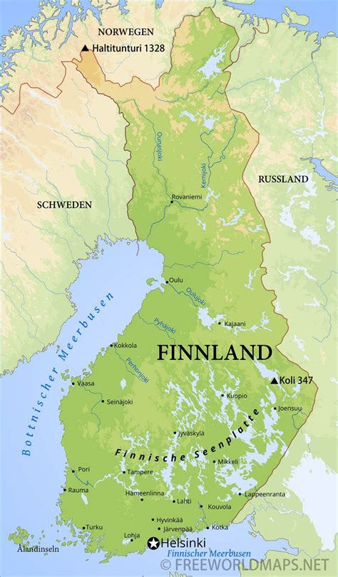 Finnland Karten