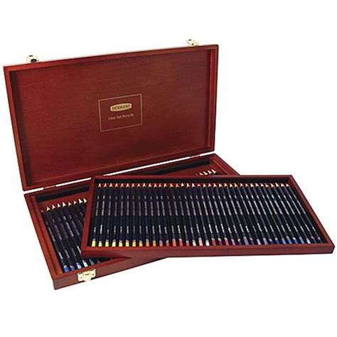 Derwent Studio Pencils Wooden Box Of 72