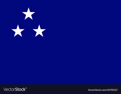 Simple flag of south is my country Royalty Free Vector Image