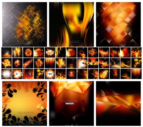 Fire Vector An Abstract Fusion Of Black Orange And Fire Freevectors