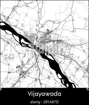 City Map Vijayawada India Asia vector illustration Stock Vector Image ...