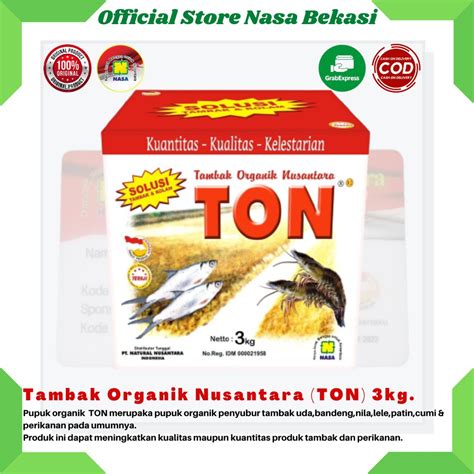 Jual Pupuk Tambak Organik Kemasan 3kg Vitamin Ikan Dan Tambak Budidaya