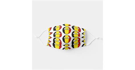 Funny Geeky Belgium Countryball Flag Adult Cloth Face Mask Zazzle