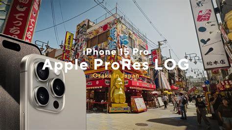 Osaka Japan Iphone Pro Apple Prores Log Color Graded Video Youtube