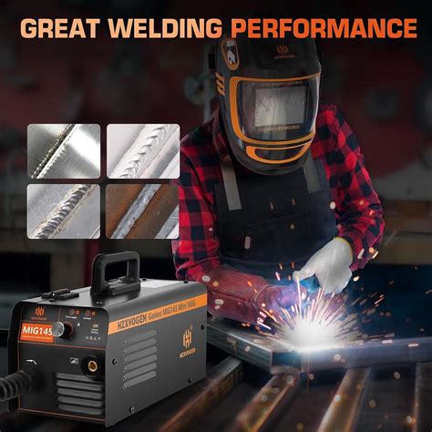 Non Gas Mig Welder Hzxvogen Mini Mig Semi Automatical Gasless Welding