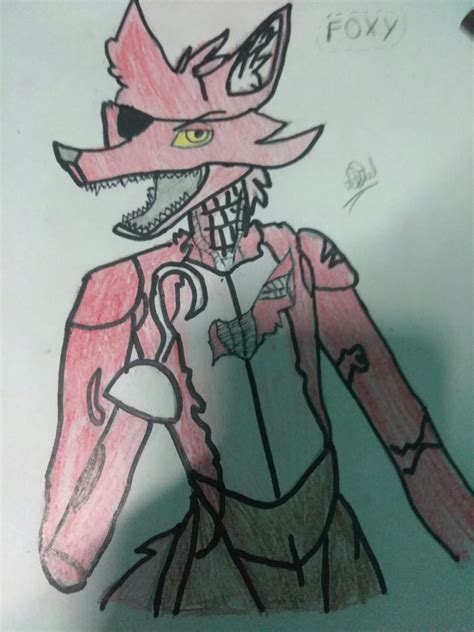 Mi Dibujo De Foxy Fnaf Amino Espa Ol Amino