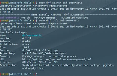 How To Enable Automatic Updates For RHEL CentOS 8 NixCraft