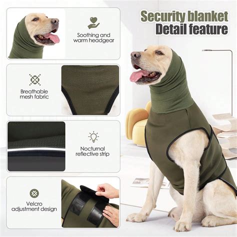 Veste Anti Anxi T Pour Chien Chemise Apaisante Pour Chien Sans Danger