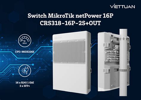 Switch MikroTik NetPower 16P CRS318 16P 2S OUT