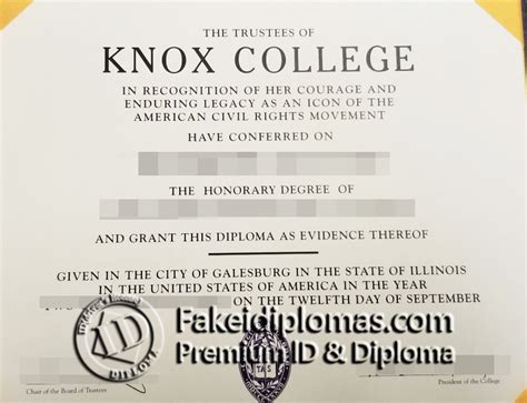 Why I Choose To Make Knox College Diploma Certificate Now