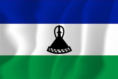 Fondo De Vector De Ilustraci N De Bandera Ondulada De Lesotho Vector