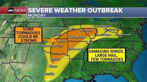 Severe Weather Possible Tornadoes Headed Toward Heartland And Midwest