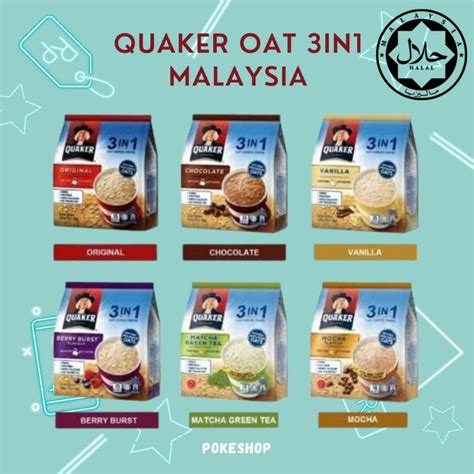 Jual Quaker In Quaker Oatmeal Malaysia Asli Price Per Sachet