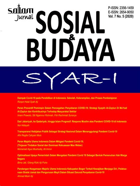 PDF Transparansi Kebijakan Publik Sebagai Strategi Nasional Dalam