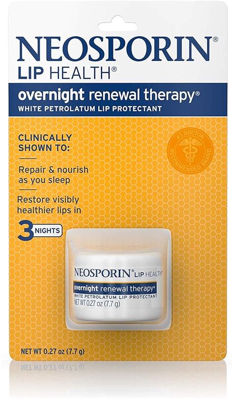 Neosporin Lip Health Overnight Healthy Lips Renewal Therapy