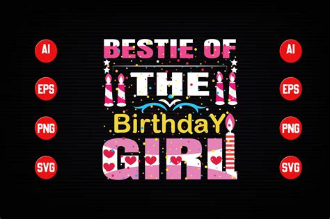 Bestie Of The Birthday Girl Graphic By Designer Mohesenur 64 · Creative Fabrica