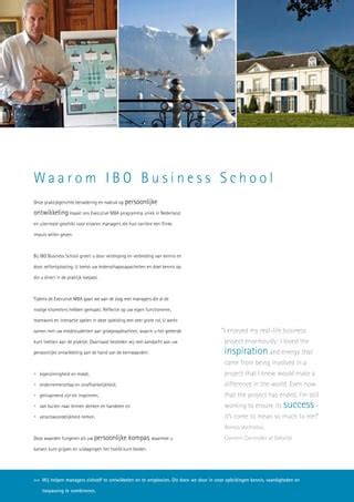 IBO Business School Executive MBA PDF