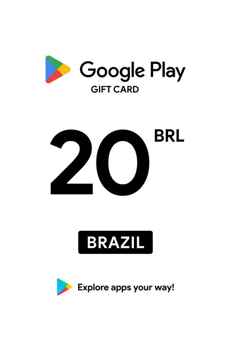 Buy Google Play 20 BRL Gift Card Brazil Digital Key