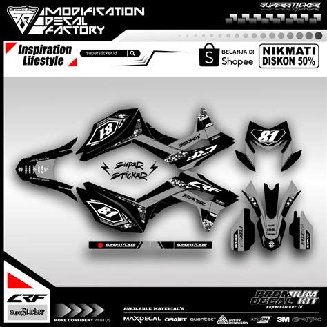 Jual Decal Sticker Premium Super Glossy Klx Crf Ktm Wr Yz Shopee