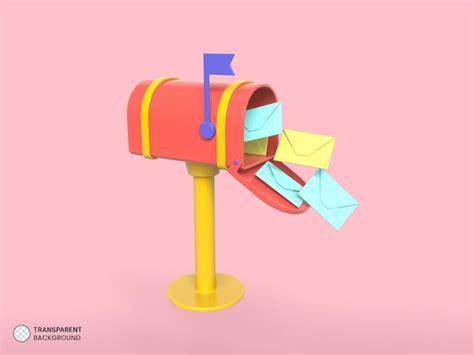 Premium Psd Mailbox Icon Isolated D Render Illustration