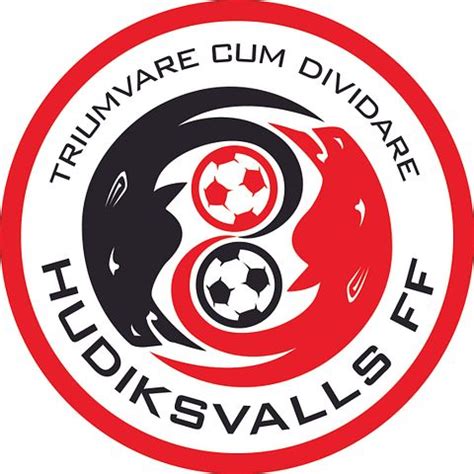 Hudiksvalls Förenade Fotboll klubbmärke HuFF Hudiksvalls Förenade