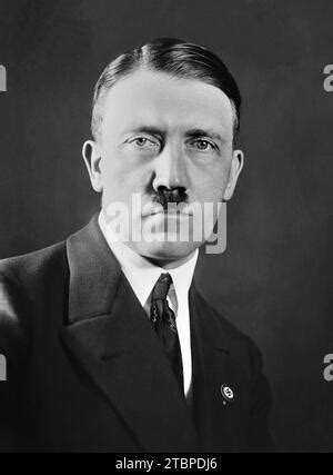 Studio Portrait Of Adolf Hitler Leader Of Nazi Germany Reproduction