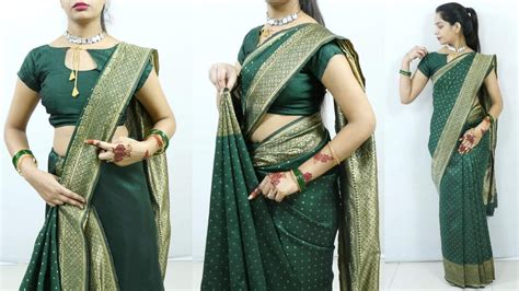 Banarasi Silk Saree Draping Tutorial Step By Step For Wedding Sari