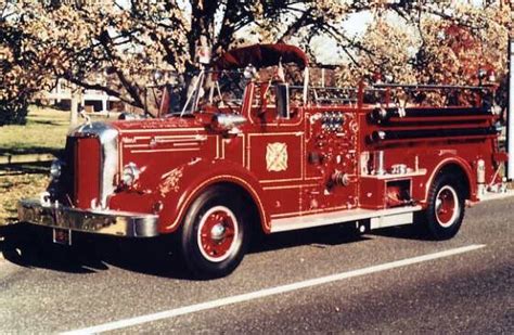 A Vintage Mack Fire Engine Fire Apparatus Fire Trucks Fire Equipment