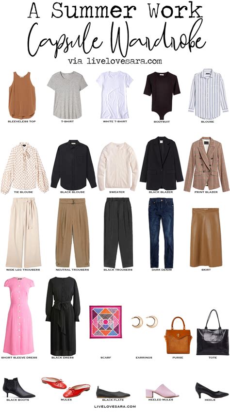 How To Build A Summer Work Capsule Wardrobe Livelovesara