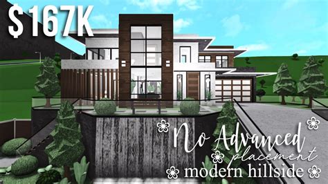 No Advanced Placement Modern Hillside Roblox Bloxburg Gamingwithv