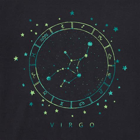 Mens Zodiac Constellation Virgo Crusher Tee Life Is Good® Official Site