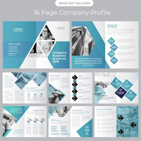 Premium Vector Company Profile Brochure Template