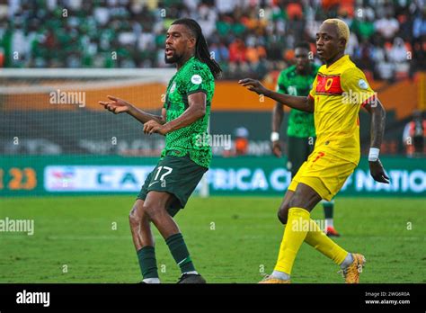 ABIDJAN COTE D IVOiRE FEBRUARY 2 Alex Iwobi Of Nigeria And Deivi