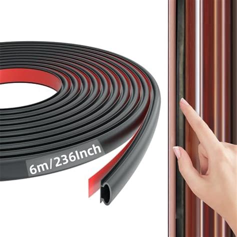 Xumann M D Shape Weather Door Seal Strip Rubber Self Adhesive Rubber