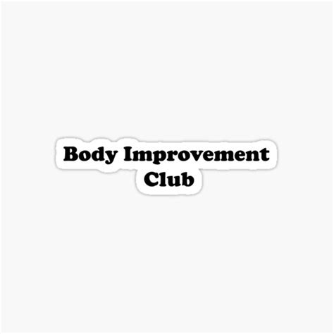 "Body improvement club - Mob Psycho 100" Sticker for Sale by storms98 | Redbubble