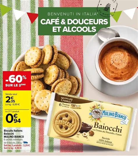 Promo Biscuits Italiens Baiocchi MULINO BIANCO Chez Carrefour