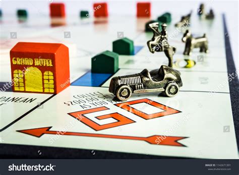 Classic Monopoly Board Close Up