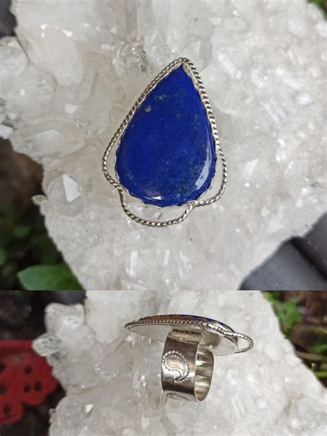 Anillo Lapislazuli Y Plata De Ley Artesofia Artesania