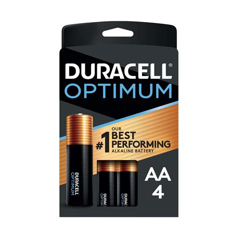 Duracell Optimum Aa Alkaline Batteries 4 Pk Carded Ace Hardware