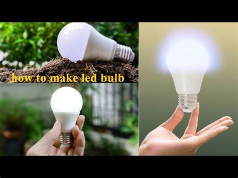 How To Make Led Bulb Easily At Home Just Put Aluminum Foil On The Led