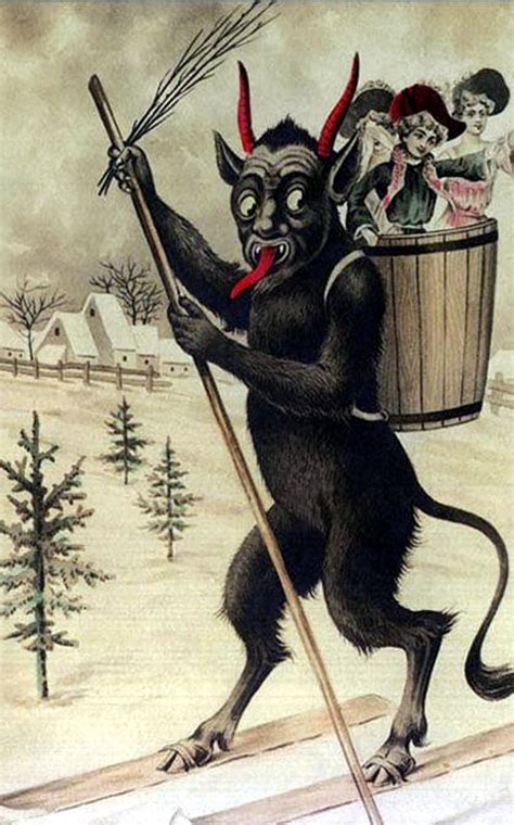 Vintage Krampus Christmas Seasons Greetings Holiday Yule Cards - Etsy